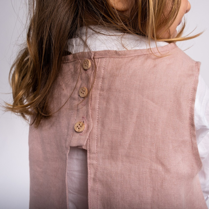 Grembiule per bambini Kerstin (rosa cipria)