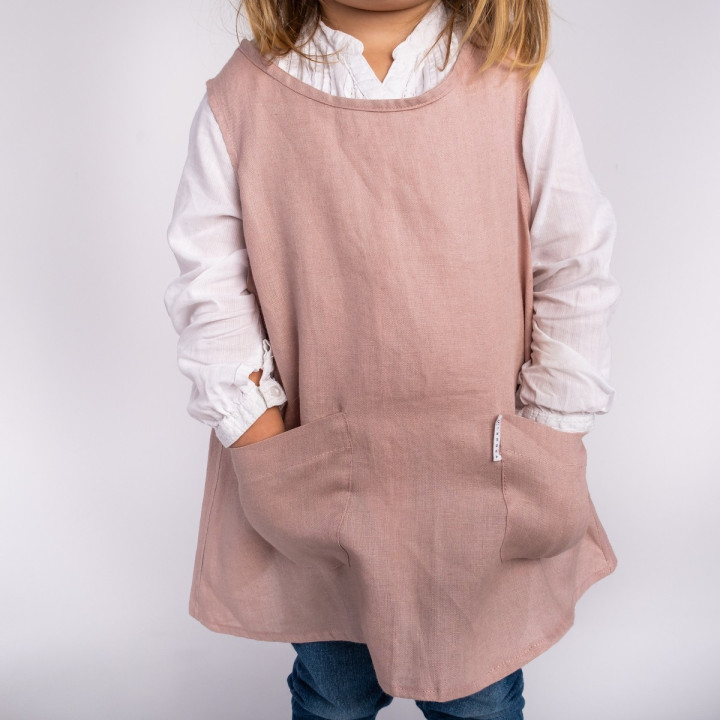 Grembiule per bambini Kerstin (rosa cipria)