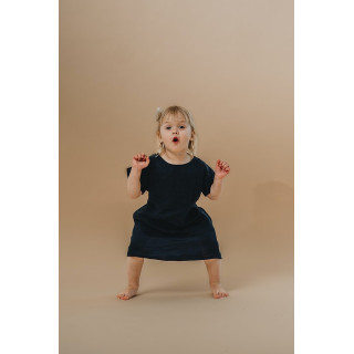 Abito in lino per bambini Liten Britta (inchiostro)