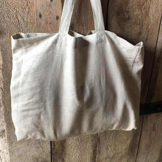 Borsa Agda in lino (naturale)