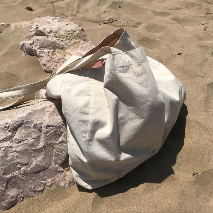 Borsa a tracolla Agda in cotone (naturale)