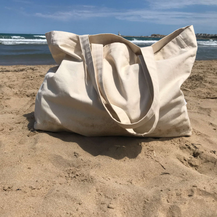 Borsa a tracolla Agda in cotone (naturale)