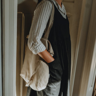 Borsa Ida in lino (naturale) - borsa shopper