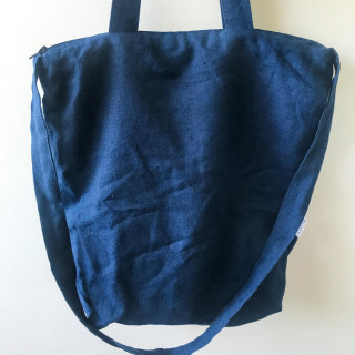 Borsa in lino Ida (indaco) - borsa shopper